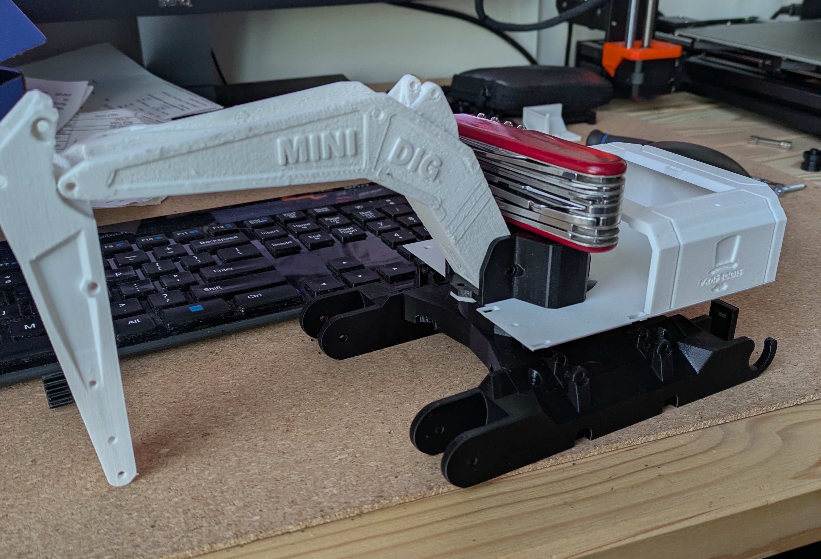 Partially Printed Mini Dig